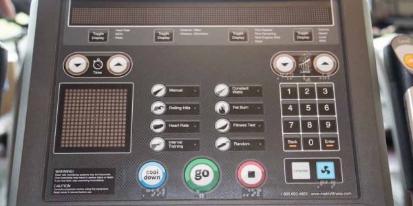 Picture of a braille upright stationary bike