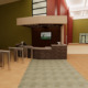 this is a digital mock-up image of the new turnstiles that are being added next to the current service center